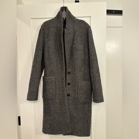 J. Crew Boiled Wool Jacket Sz. 2 or 4 (oversized) - Picture 2 of 8
